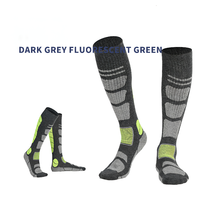 Chaussettes de Ski en laine mérinos, respirantes, pour le sport en plein air, absorbe la sueur
