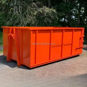 Customized Recycling Roll-Off Bin Dumpster Hook-Lift Construction Waste Bin For Manufacturing Plant New Condition