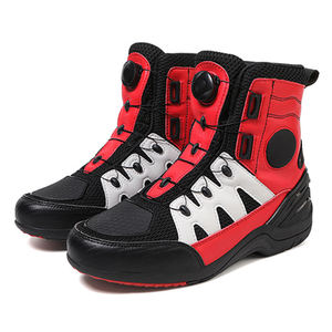 Sepatu Berkendara Premium untuk Gaya Hidup Pengendara Motor Pria, Sepatu Bot Motor Klasik dengan Tali Pengikat - Product Image 1