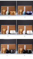 Ensemble de thé matcha japonais en gros, ensemble de matcha personnalisé, coffret cadeau, ensemble fouet