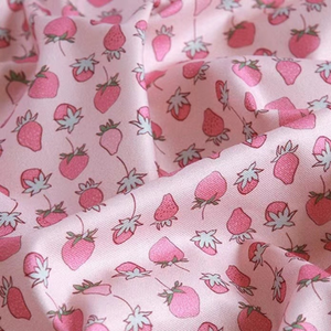 Nouvelle Couverture Matelassée en Sergé 100% Coton à Imprimé Fraise Dessin Animé pour Vêtements et Literie, Vente en Gros - Product Image 6