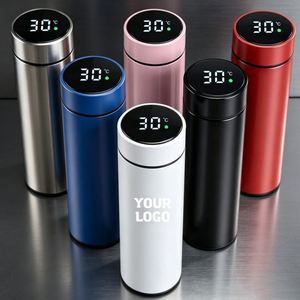 Mug isotherme numérique promotionnel pour entreprise, tasse à café intelligente imprimée avec logo, thermos intelligent avec affichage de la température - Product Image 1