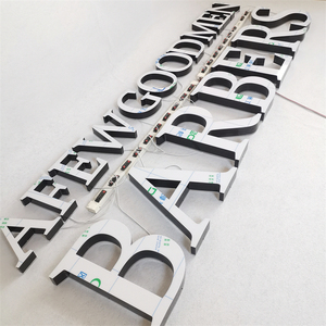 Panneau d'affichage extérieur personnalisé illuminé par LED Nom de boutique avant en aluminium Lettres lumineuses 3D pour salon de coiffure - Product Image 2
