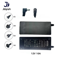 Adaptateur de chargeur rapide DC 12V 10A 120W ignifuge en matériau PC V-0 pour mangeoires pour animaux de compagnie, chargeur de batterie au lithium
