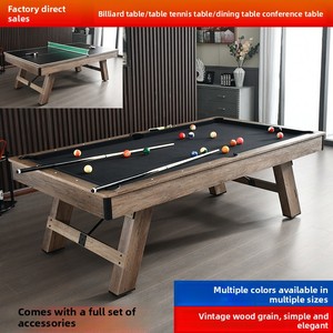 <span class=keywords><strong>Mesa</strong></span> <span class=keywords><strong>de</strong></span> Billar para el Hogar, 2130x1220x810MM, MDF, Nueva, Estilo Americano Vintage, Black Eight, Tres en Uno, Multifuncional - Product Image 2