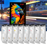 Goosam 2000ml Eco Solvent pour Sublimation pour Impression Numérique Mimaki JV300 JV150 CJV300 CJV150 avec Couleurs Vives