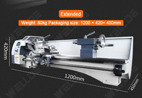 Haute précision 800mm 210 Double mandrin Mini tour à métaux manuel Machine tour de réparation de queue de billard avec moteur sans balais 900w