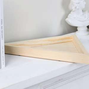 Base in Legno Grezzo Triangolare Versatile per Insegne Personalizzate, Decorazione Murale in Stile Rustico - Product Image 5