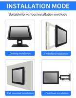 Computadora Industrial Integrada con Pantalla Táctil Capacitiva de 13.3 Pulgadas y 10 Puntos, Panel PC Android Todo en Uno, Kiosco de Autoservicio 1920x1080