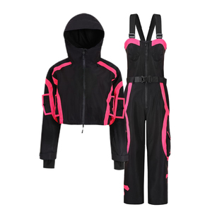 Combinaison de <span class=keywords><strong>ski</strong></span> unisexe du même style, écologique, imperméable, coupe-vent, thermique, en tissu recyclé pour les sports d'hiver, vente en gros, sur mesure - Product Image 6