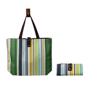 Custom Printed Eco-Friendly Polyester Shopping <b>Bag</b> Reusable and Portable Drawstring <b>Folding</b> Design Waterproof Storage - Product Image 2