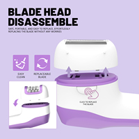 3-in-1 Elektrischer Epilierer & Rasierer für Frauen Kabellos Schmerzlos mit Peeling-Funktion Wiederaufladbar Haarentfernung für den Ganzen Körper