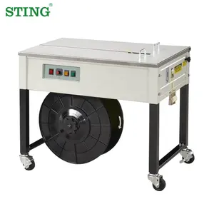 Small Semi-Automatic Belt Bundle Carton Strapping Packing Equipment Machine For Sale