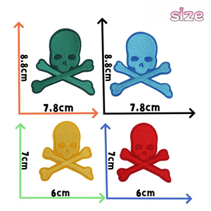 패치 스티커에 유행 아플리케 철 해골 모양의 자수 의류 패치 - Product Image 3
