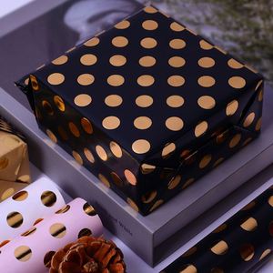 Alta calidad al por mayor 80g cumpleaños el tejido de papel Kraft de punto perfecto 43*300cm regalo de lujo embalaje personalizado rollo de papel de regalo - Product Image 2