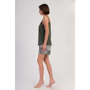 Ensemble court 2 pièces pour femme, jupe ovale XXL avec bretelles au-dessus du genou, hauts et shorts en tricot pour l'automne - Product Image 3