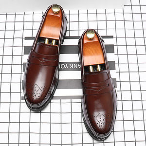 Chaussures Oxford pour Hommes – Idéales Mariage & Bureau – Grandes Tailles – Chaussures Habillées Décontractées – Tige en PU Légère – Prêtes pour l'Hiver – Design de la boîte à chaussures - Product Image 4