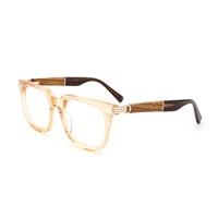 Monture de lunettes vintage rectangulaire en acétate de haute qualité, durable, confortable, avec détails métalliques, moderne, tendance, anti-lumière bleue