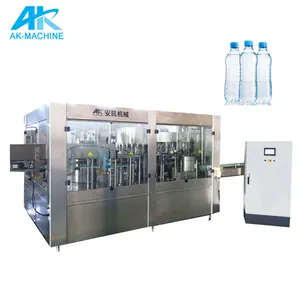 3 in 1 water bottle filling machine normal pressure water filling machine with washing and capping