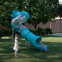 Repuesto de Carcasa de Salida para Tobogán de Plástico HDPE, Accesorio de Salida Giratoria Multicolor para Parque Infantil