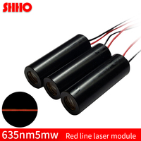 Alta calidad 635nm rojo 5mw láser de línea módulo elemento óptico de nivel láser accesorios de corte de láser rojo marcado