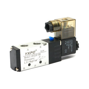 YXPC Marke 5/2 Pneumatikventil Fabrik 4v210-08 NPT 0,8Mpa Einzelspule 220V 110V 12V DC 24V Pneumatisches Magnetventil - Product Image 1