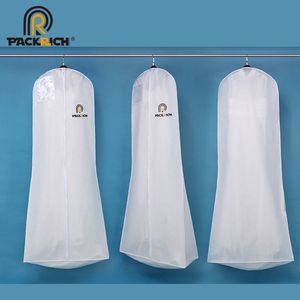 Sac de robe de mariée blanc non tissé de haute qualité, vente en gros - Product Image 2