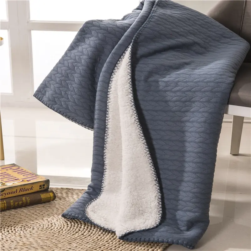 New Design Free Sample 100% Sherpa Wool Blankets On Sale