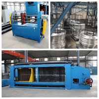 Ligne de machines à gabions entièrement automatique, tissage de mailles hexagonales à double torsion à grande vitesse pour cages à gabions, approvisionnement direct en usine