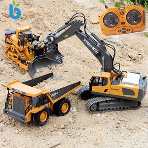 Excavatrice RC Bulldozer 1:32 2.4ghz 2ch Camion <span class=keywords><strong>de</strong></span> construction RC Véhicules d'ingénierie Jouets éducatifs pour enfants avec lumière et musique - Product Image 1