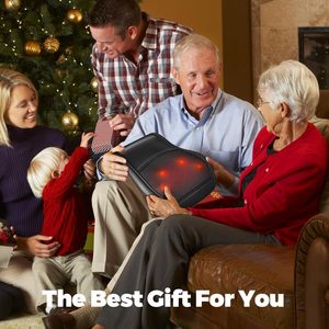 Masseur Shiatsu pour le dos et le cou avec chaleur apaisante, masseur dorsal, coussin de massage pétrissant pour le cou, les épaules et le dos - Product Image 5