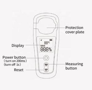 설탕 함량 휴대용 테스터 식품 음료 휴대용 자동 디지털 브릭스 굴절계 - Product Image 2