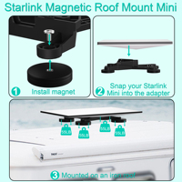 Support magnétique puissant pour Starlink Mini, support de voiture Starlink Mini pour toit (vente en gros)