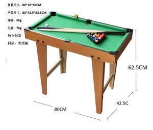 Mini Desktop Pool <strong>Table</strong> for Kids 80*42.5*62.5CM Size Solid Wood Leg Material Child-Friendly <strong>Carom</strong> Billiards - Product Image 2