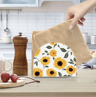 Boîte à mouchoirs décorative de luxe en acrylique, distributeur de serviettes personnalisé avec motif couleur intégrale, support à serviettes pour la décoration intérieure