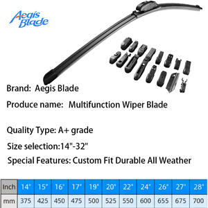 Limpiaparabrisas Multifuncional de Alta Calidad, Sin Estructura, de Goma Suave, Antiarañazos, Silencioso, Duradero, con Adaptadores Intercambiables - Product Image 2