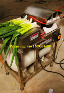 Machine de nettoyage commerciale pour oignons verts / Machine pneumatique pour éplucher les ciboules, les poireaux / Machine à enlever la boue des pousses d'ail et des oignons verts - Product Image 6