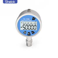 Shelok High Precision YK-100B Nitrogen Water Switch Digital Setting Hydraulic Pressure Gauge with Stainless Steel Case
