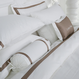 Parure de <span class=keywords><strong>lit</strong></span> en coton pour hôtel 5 étoiles : Housse de couette, taies d'oreiller blanches, draps et couvre-lits en <span class=keywords><strong>lin</strong></span> – Collection économique pour chambre à coucher - Product Image 3