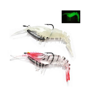 Prodotti Alpha attrezzatura da pesca esche artificiali da 9cm /12.3g gamberetti molli con gancio imitazione gamberetti esche - Product Image 2