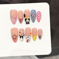 Vente en gros usine – Nouveauté : Ongles 3D à presser pour femmes, en acrylique, motif floral, style très tendance, faux ongles.