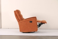 Fauteuil inclinable manuel à bascule, 1 place, en tissu chenille, pour salon, fabrication OEM