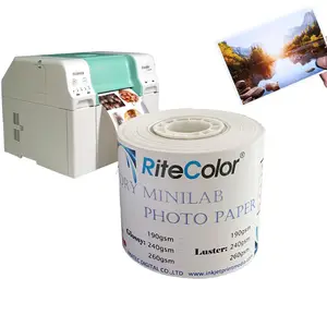 इंकजेट डिजिटल minilab फ़ूजी फ्रंटियर प्रिंटर के लिए आर सी चमकदार तस्वीर कागज
