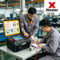Testeur de résistance DC des enroulements de transformateur Xtester-3670B 10A avec démagnétisation automatique, imprimante intégrée, Bluetooth USB