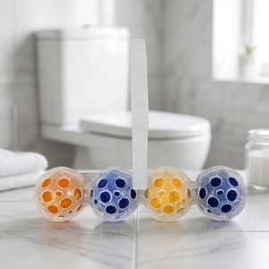 Nouvelle Formule Bloc WC Coloré Actif 50g Parfum Fleur Fraîche Anti-Odeur Billes Nettoyantes WC Écologiques Personnalisables - Product Image 1