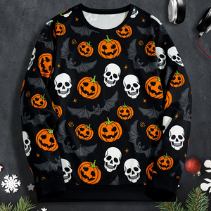 Sudadera Personalizada con Dibujos Animados, Sudadera Extra Grande para Hombre, Sudadera con Capucha con Estampado de Calabaza de Halloween, Sudadera con Capucha Sublimada para Hombre - Product Image 2