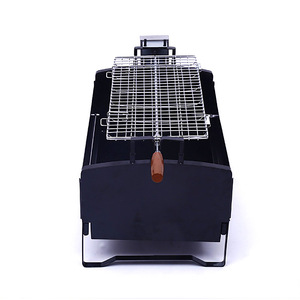 Barbecue Rotatif Électrique Automatique en Acier Inoxydable Noir, Rotation à 360 Degrés, Chariot Détachable, Emballage Personnalisé - Product Image 4