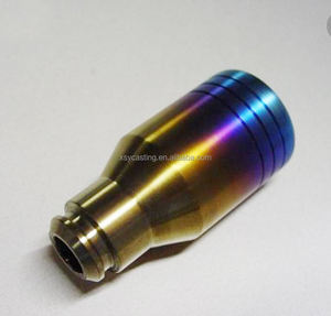 Китайский поставщик CNC под заказ титановые автоматические ручки переключения передач радужных цветов с гравировкой логотипа - Product Image 6