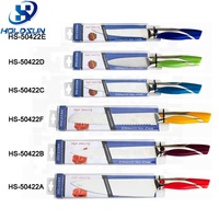 Couteau utilitaire en acier inoxydable Yangjiang Premium de 5 pouces avec manche en ABS coloré pour une utilisation en cuisine durable