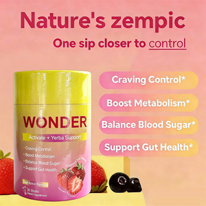 Suplemento Herbal en Polvo <span class=keywords><strong>con</strong></span> Sabor a Fresa y Matcha, <span class=keywords><strong>con</strong></span> Prebióticos, Magnesio y 5-HTP para Adultos, para Mejorar la Concentración, la Memoria y la Energía - Product Image 3